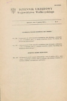 Dziennik Urzędowy Województwa Wałbrzyskiego. 1989, nr 19 (17 grudnia)