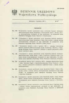 Dziennik Urzędowy Województwa Wałbrzyskiego. 1989, nr 21 (31 grudnia)