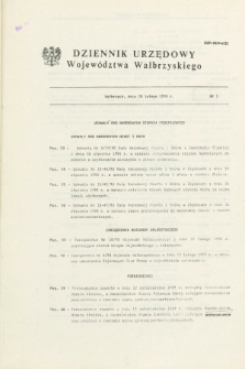 Dziennik Urzędowy Województwa Wałbrzyskiego. 1990, nr 3 (28 lutego)