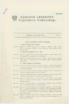 Dziennik Urzędowy Województwa Wałbrzyskiego. 1990, nr 7 (26 marca)