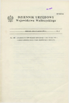 Dziennik Urzędowy Województwa Wałbrzyskiego. 1990, nr 13 (10 czerwca)