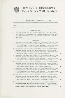 Dziennik Urzędowy Województwa Wałbrzyskiego. 1991, nr 3 (19 lutego)