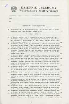 Dziennik Urzędowy Województwa Wałbrzyskiego. 1991, nr 6 ([22 kwietnia])