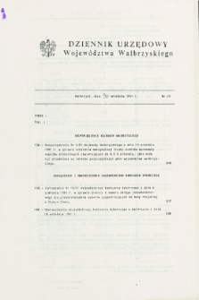 Dziennik Urzędowy Województwa Wałbrzyskiego. 1991, nr 13 (30 września)