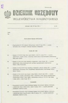 Dziennik Urzędowy Województwa Wałbrzyskiego. 1993, nr 10 (30 lipca)