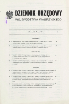 Dziennik Urzędowy Województwa Wałbrzyskiego. 1994, nr 4 (30 marca)