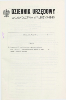 Dziennik Urzędowy Województwa Wałbrzyskiego. 1994, nr 5 (4 maja)