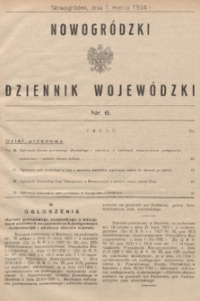 Nowogródzki Dziennik Wojewódzki. 1934, nr 6