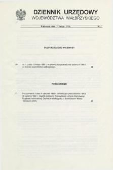 Dziennik Urzędowy Województwa Wałbrzyskiego. 1995, nr 3 (17 lutego)