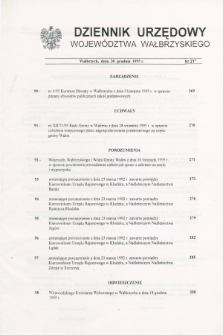 Dziennik Urzędowy Województwa Wałbrzyskiego. 1995, nr 21 (30 grudnia)