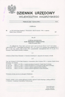 Dziennik Urzędowy Województwa Wałbrzyskiego. 1996, nr 8 (7 czerwca)