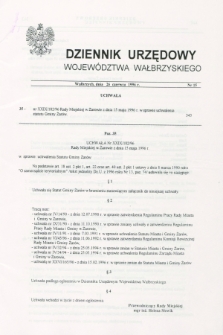 Dziennik Urzędowy Województwa Wałbrzyskiego. 1996, nr 15 (26 czerwca)