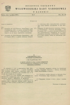 Dziennik Urzędowy Wojewódzkiej Rady Narodowej w Radomiu. 1976, nr 8 (1 grudnia)