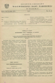 Dziennik Urzędowy Wojewódzkiej Rady Narodowej w Radomiu. 1976, nr 9 (30 grudnia)