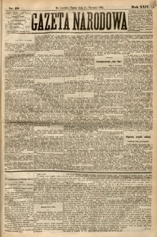 Gazeta Narodowa. 1885, nr 18