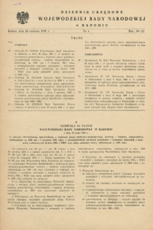 Dziennik Urzędowy Wojewódzkiej Rady Narodowej w Radomiu. 1981, nr 4 (24 czerwca)
