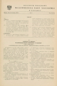 Dziennik Urzędowy Wojewódzkiej Rady Narodowej w Radomiu. 1983, nr 4 (26 kwietnia)