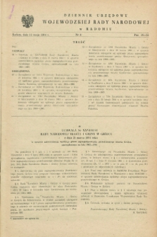 Dziennik Urzędowy Wojewódzkiej Rady Narodowej w Radomiu. 1984, nr 6 (15 maja)