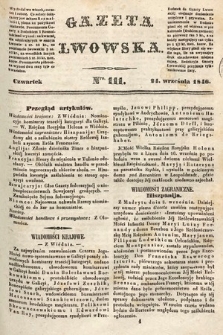Gazeta Lwowska. 1846, nr 111