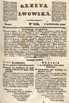 Gazeta Lwowska. 1846, nr 116