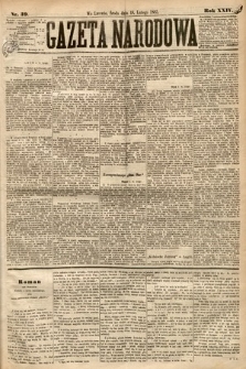 Gazeta Narodowa. 1885, nr 39