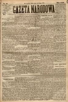 Gazeta Narodowa. 1885, nr 42