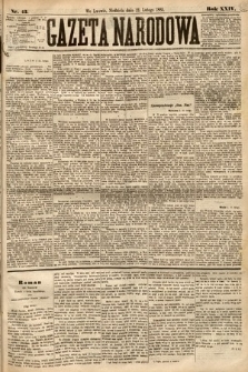 Gazeta Narodowa. 1885, nr 43