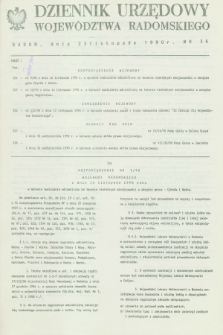 Dziennik Urzędowy Województwa Radomskiego. 1990, nr 36 (23 listopada)