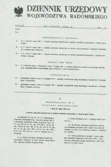 Dziennik Urzędowy Województwa Radomskiego. 1992, nr 4 (29 lutego)
