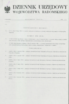 Dziennik Urzędowy Województwa Radomskiego. 1992, nr 11 (6 czerwca)
