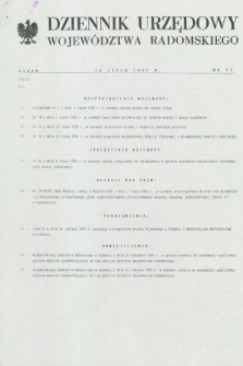 Dziennik Urzędowy Województwa Radomskiego. 1992, nr 13 (10 lipca)