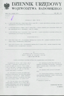 Dziennik Urzędowy Województwa Radomskiego. 1993, nr 13 (9 sierpnia)