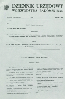 Dziennik Urzędowy Województwa Radomskiego. 1995, nr 18 (18 sierpnia)