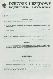 Dziennik Urzędowy Województwa Radomskiego. 1995, nr 26 (20 listopada)