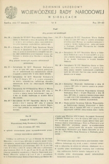 Dziennik Urzędowy Wojewódzkiej Rady Narodowej w Siedlcach. 1977, nr 4 (17 września)