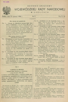Dziennik Urzędowy Wojewódzkiej Rady Narodowej w Siedlcach. 1984, nr 2 (15 czerwca)