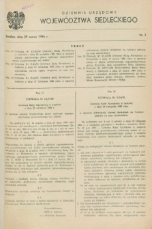 Dziennik Urzędowy Województwa Siedleckiego. 1986, nr 2 (29 marca)