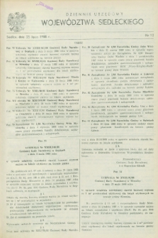 Dziennik Urzędowy Województwa Siedleckiego. 1988, nr 12 (25 lipca)