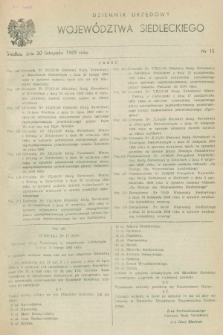 Dziennik Urzędowy Województwa Siedleckiego. 1989, nr 15 (30 listopada)