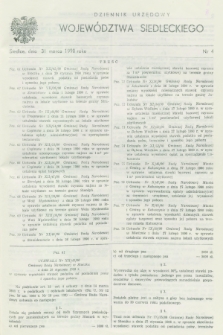 Dziennik Urzędowy Województwa Siedleckiego. 1990, nr 4 (31 marca)