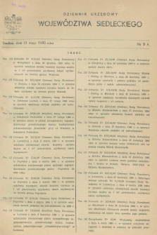 Dziennik Urzędowy Województwa Siedleckiego. 1990, nr 8A (15 maja)