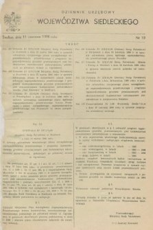 Dziennik Urzędowy Województwa Siedleckiego. 1990, nr 10 (11 czerwca)