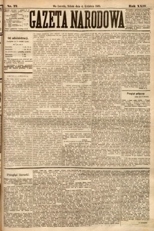 Gazeta Narodowa. 1885, nr 77