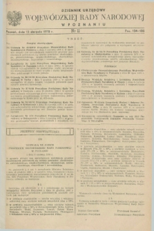 Dziennik Urzędowy Wojewódzkiej Rady Narodowej w Poznaniu. 1970, nr 11 (15 sierpnia)