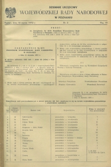 Dziennik Urzędowy Wojewódzkiej Rady Narodowej w Poznaniu. 1972, nr 3 (18 marca)