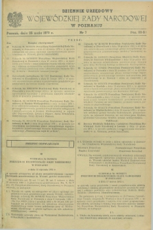 Dziennik Urzędowy Wojewódzkiej Rady Narodowej w Poznaniu. 1972, nr 7 (25 maja)