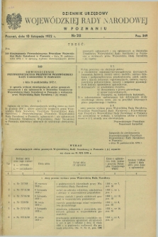 Dziennik Urzędowy Wojewódzkiej Rady Narodowej w Poznaniu. 1972, nr 28 (18 listopada)