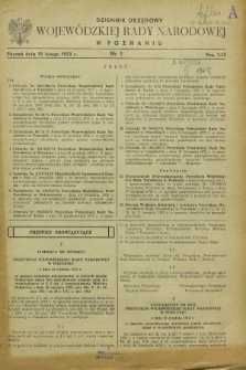 Dziennik Urzędowy Wojewódzkiej Rady Narodowej w Poznaniu. 1973, nr 1 (15 lutego)