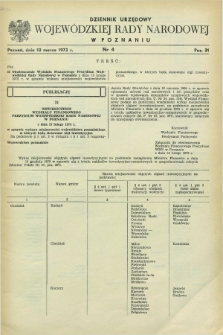 Dziennik Urzędowy Wojewódzkiej Rady Narodowej w Poznaniu. 1973, nr 4 (10 marca)
