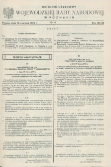 Dziennik Urzędowy Wojewódzkiej Rady Narodowej w Poznaniu. 1976, nr 4 (14 czerwca)